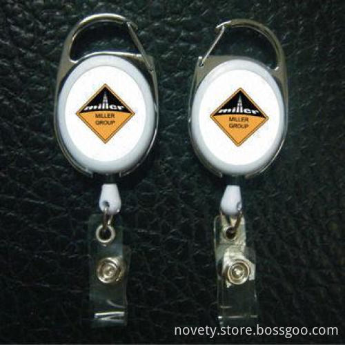 Badge Reels, Made of Metal and Plastic, Available in Different Colors